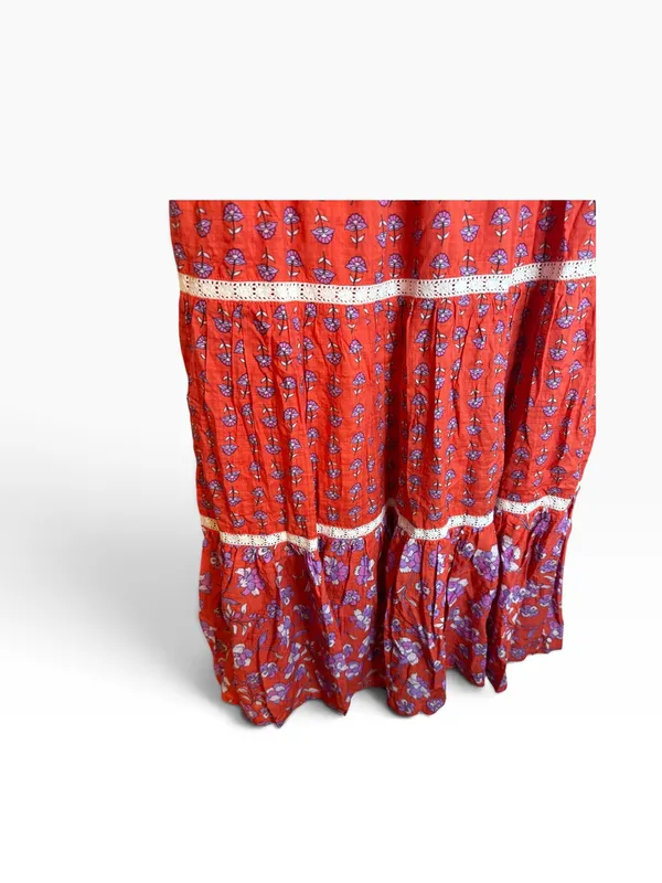 NWT Design History Floral Tiered Maxi Skirt - Image 3
