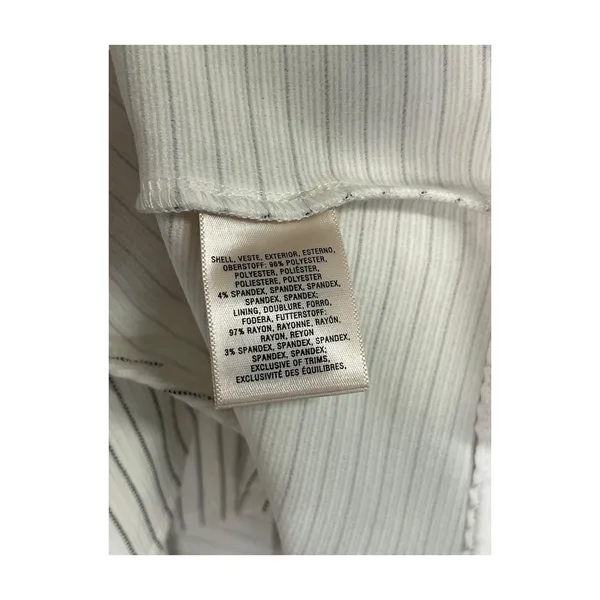 Anthropologie Maeve Dress Womens 4 Ivory Striped Fit Flare Ruffle Party Cottage - Image 8