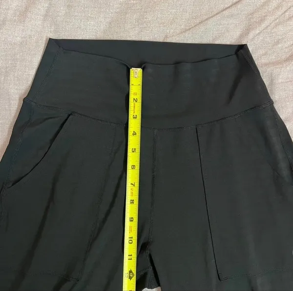 SheIn Solid Black Stretchy Waist High Rise Joggers Athletic Pants Size Medium - Image 9