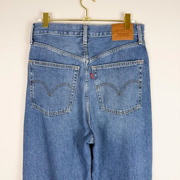 Levi’s Premium High Loose Distressed Wide Leg Jeans‎ Size 26 - Image 12