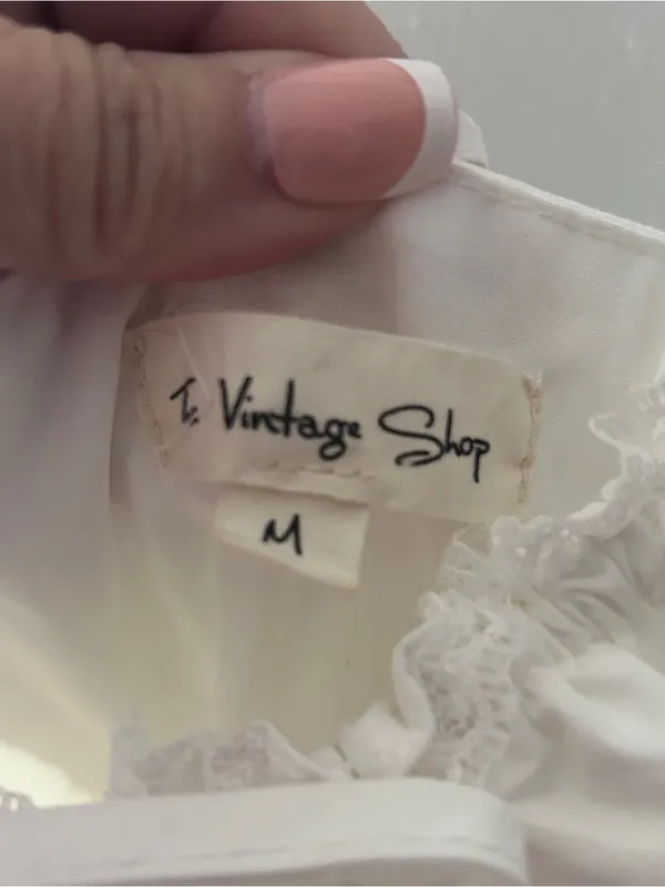 The Vintage Shop Dress Corset Mini Milkmaid Coquette Romantic V13 - Image 7