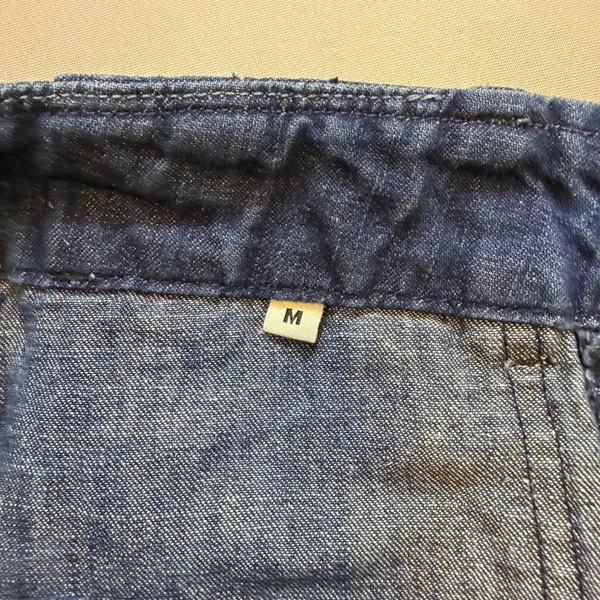 Imogene + Willie Cotton Linen Utility Trousers Jeans M Military Workwear Artisan - Image 9