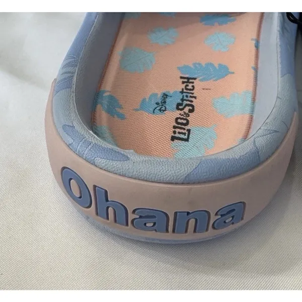 Disney Lilo Stitch Ohana Blue Slide Sandals Shoes Vacation Beach NEW Size 8 - Image 6