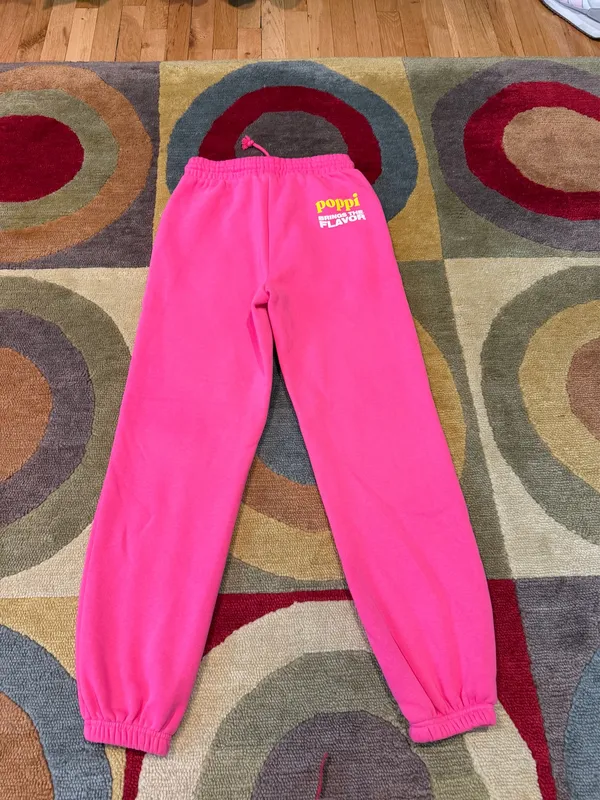 Poppi Forever Icon Serving Flavor Graphic Joggers Hot Pink High Rise Women’s S - Image 4