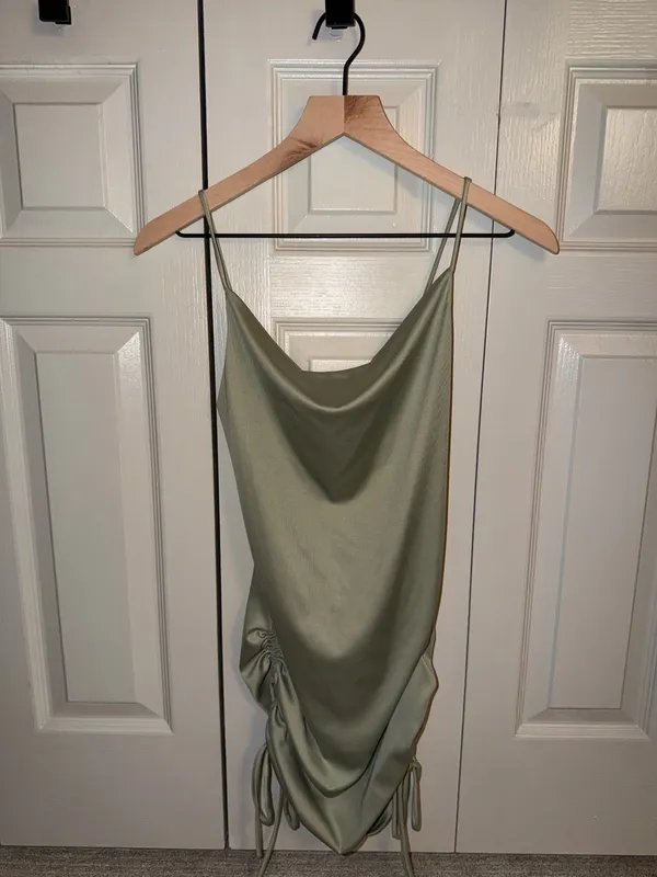 Sage Green Bodycon Dress - Image 2