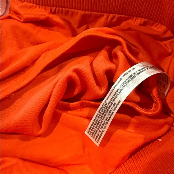 NWOT Free People Movement Prep In Your Step Shorts Orange White Small - Image 6