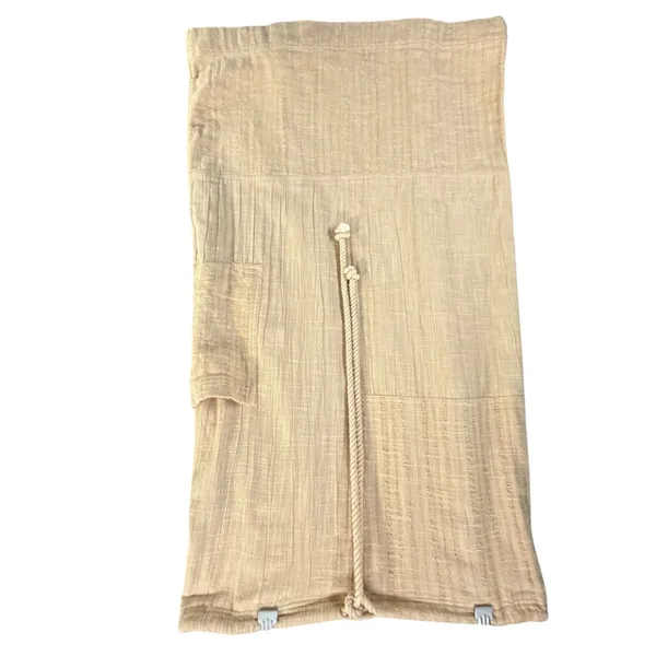 Free People In The Spotlight Midi Skirt Women M Tan Textured Boho Coastal Beachy - Image 2