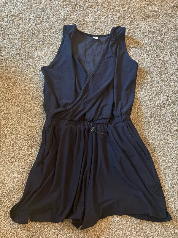 Navy Blue Old Navy Athletic Romper - Image 2