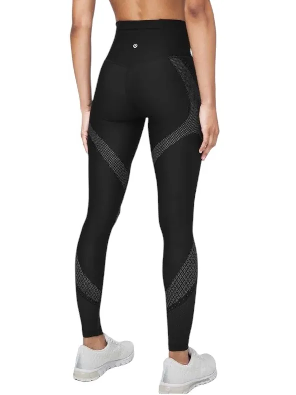Lululemon Mapped Out High-Rise Tight 28" Black Glacier Grey Size 2 - Image 2