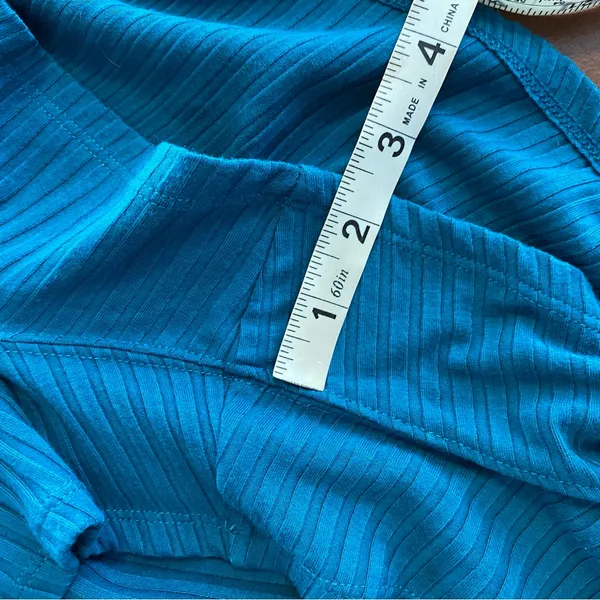 FP Movement Blissed Out Romper size medium in teal‎ Blue summer spring vacation - Image 7