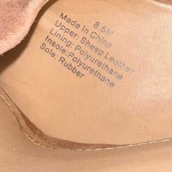 Gibson‎ Latimer Sheep Leather Open Toe Heels Tan Suede D'Orsay Pumps Size 8.5 - Image 10