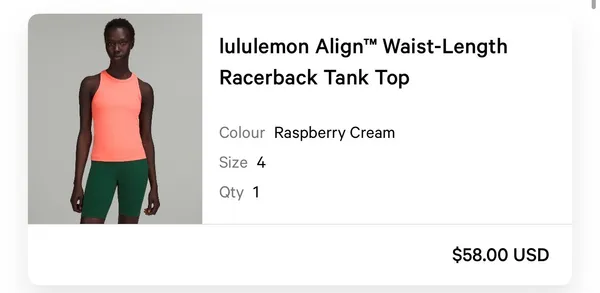 Lululemon Align Racerback Tank Waist-Length - Image 4