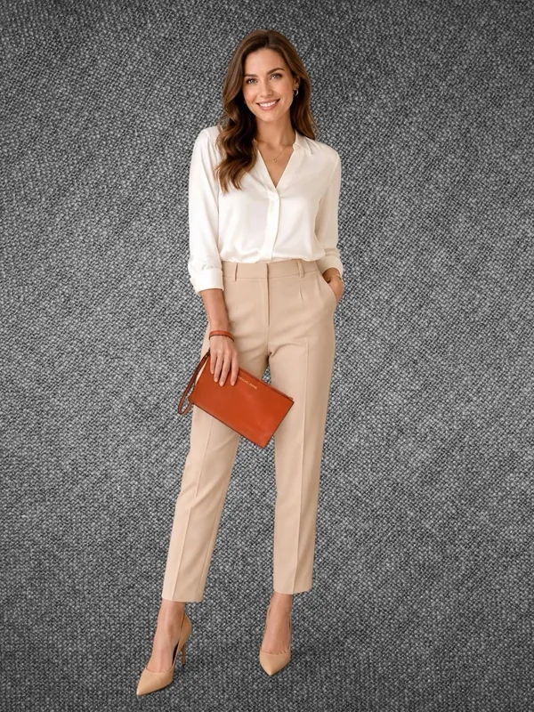 Michael Kors Orange Pebbled Leather Zip Wristlet Clutch - Image 3