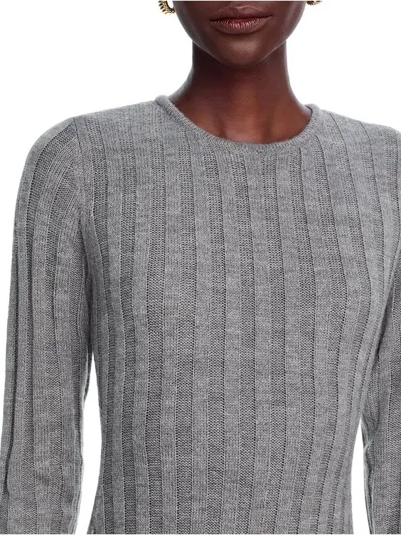 NWOT French Connection baby soft fit and flare midi dress size large gray - Image 5