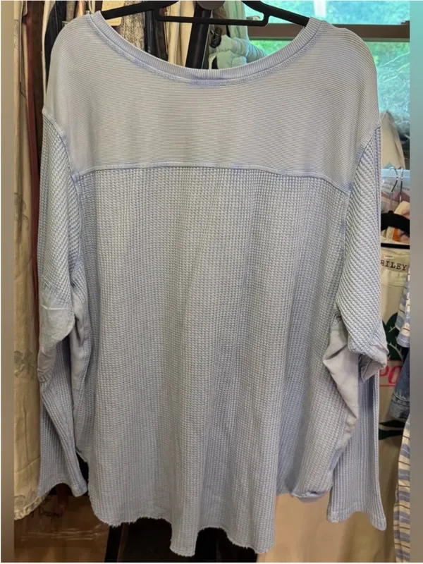 NWT Free People FP One Blake Thermal - cornflower blue - Small - Image 10