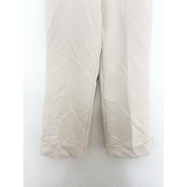 Zara Oyster Cuffed Wide Leg Trousers Size XS Minimalist Chic Relaxed 1478/234 - Image 10