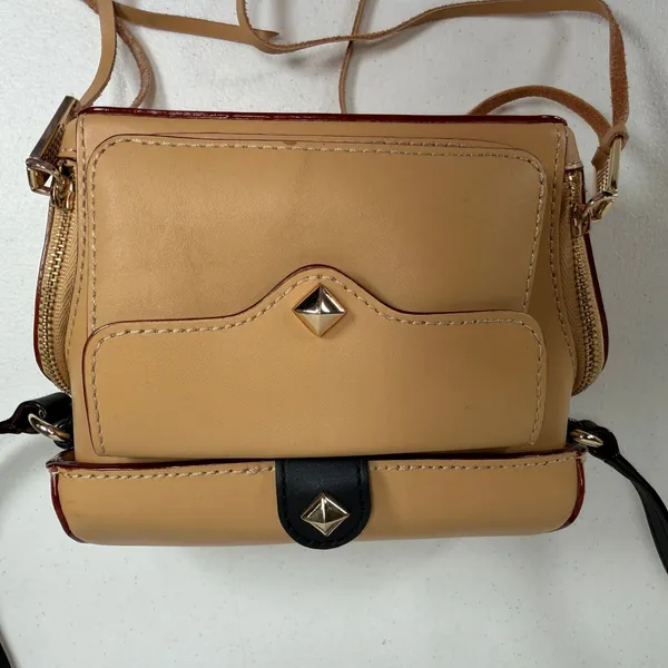 Rebecca Minkoff Craig Camera Crossbody Bag Studded Tassel Boho Chic Small - Image 6
