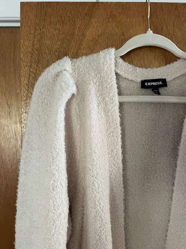 Express cozy Sherpa oversized cardigan - Image 3