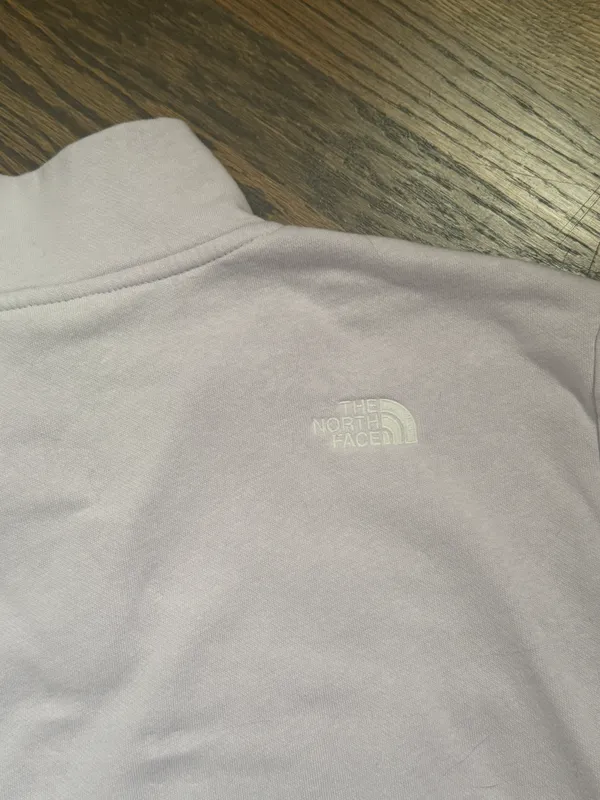 The North Face lavender light purple quarter zip sweatshirt pullover sweater - Image 7