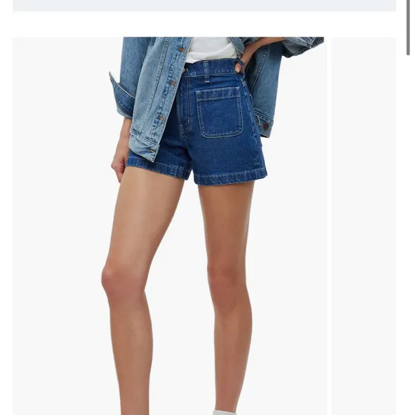 Madewell High-Rise Sailor Shorts Curvy Denim - Image 3