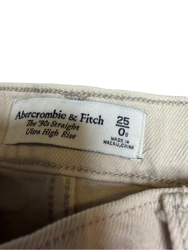 🤍 Abercrombie & Fitch ’90s Straight Ultra High Rise Jeans Size 25 🤍‎ - Image 7