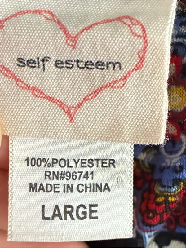 Self Esteem Bohemian Print Race Back Tank Multicolor L - Image 11