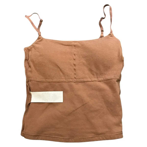 Abercrombie & Fitch Brown Built-In Shelf Bra Camisole XS Adjustable Straps - Image 5