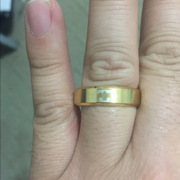 6mm Gold Batman Ring - Image 8