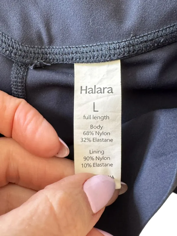 Halara - UltraSculpt High Waisted Tummy Control Pocket Leggings Navy Sz L - Image 7