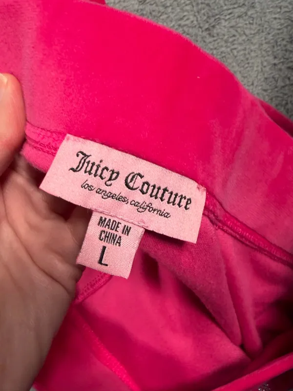 Juicy couture large Pink Velour sweatpants - Image 9