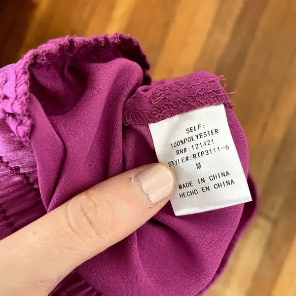 Ellis One purple elastic waist lightweight shorts casual comfortable‎ lingerie - Image 4