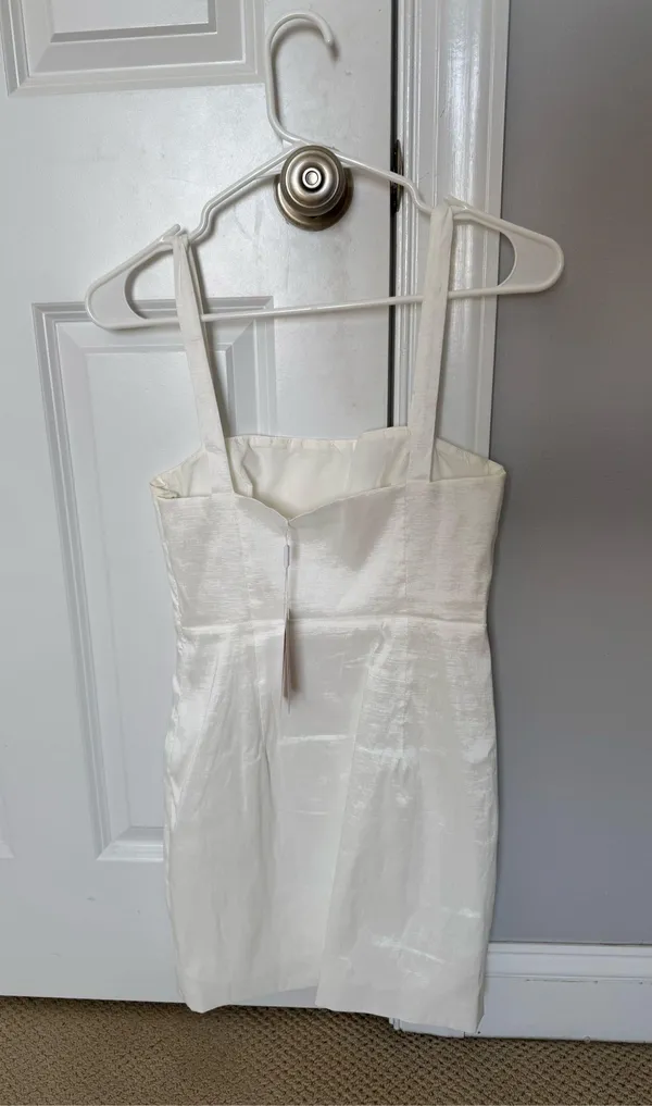 Beginning Boutique White Mini Dress - Image 3