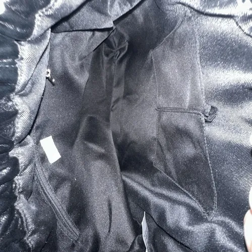 A‎ New Day Black Faux Leather Gathered Tote Bag - Image 7