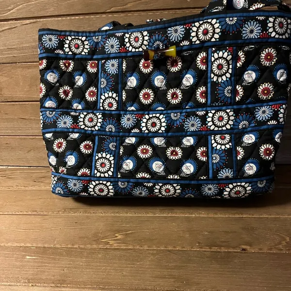 Vera Bradley Tote 14 x 10 blue women's handbag - Image 5