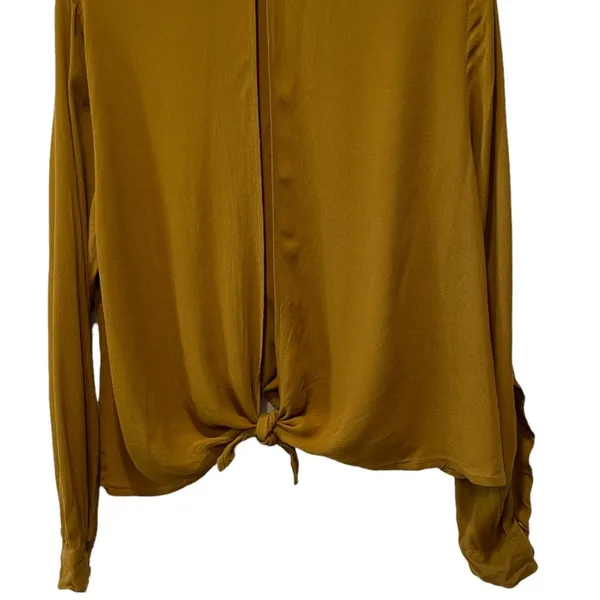 Olivaceous Tie Back Blouse Top - Image 7