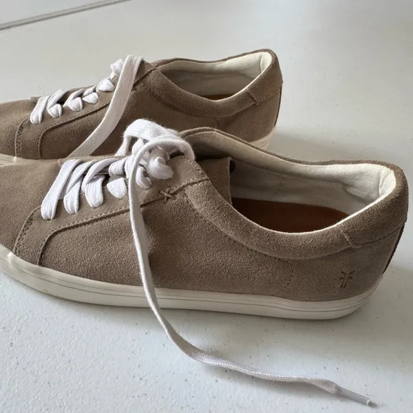 Frye Kerry Suede Womens Gray Lace Up‎ Sneakers Size 8.5 Round Toe Fall Outfit - Image 10