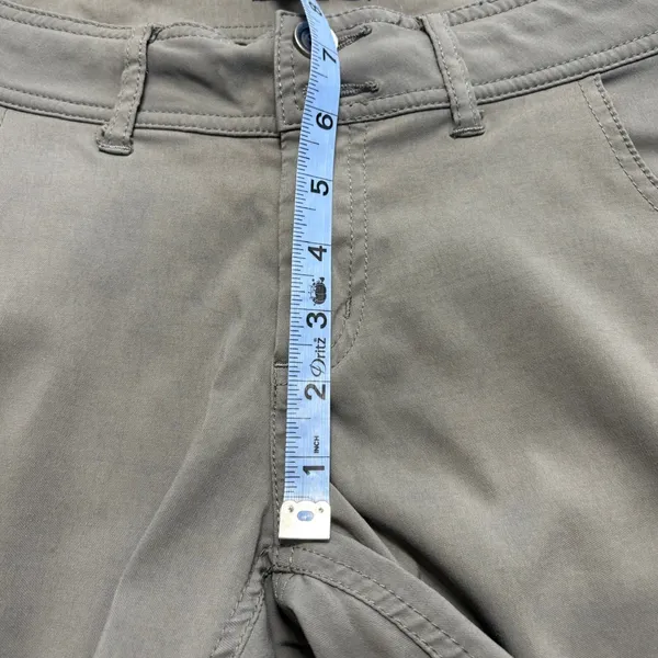 Prana Womens Size 4 Gray Convertible Hiking Pants‎ Roll Up Snap Outdoor Travel - Image 10