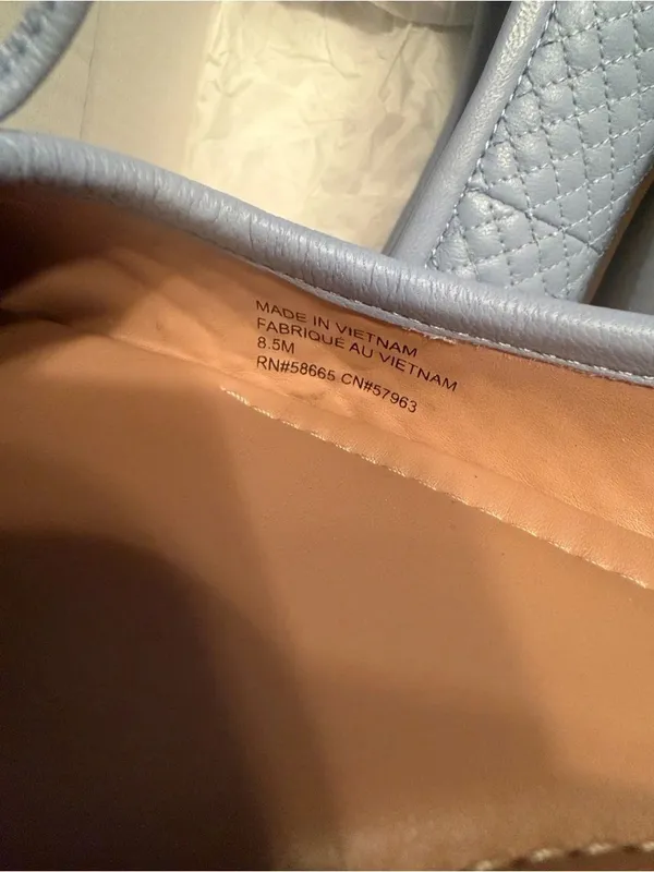 Nordstrom Blue Slip on Square Toe Leather Flats(Size 8.5M) Blue - Image 7