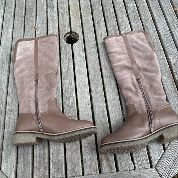 NWOT Charles David Taupe Over the Knee Boots‎ size 7 yarn boot - Image 8