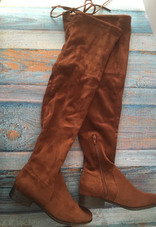 Knee High Boots, Size 8 1/2 Brown - Image 2