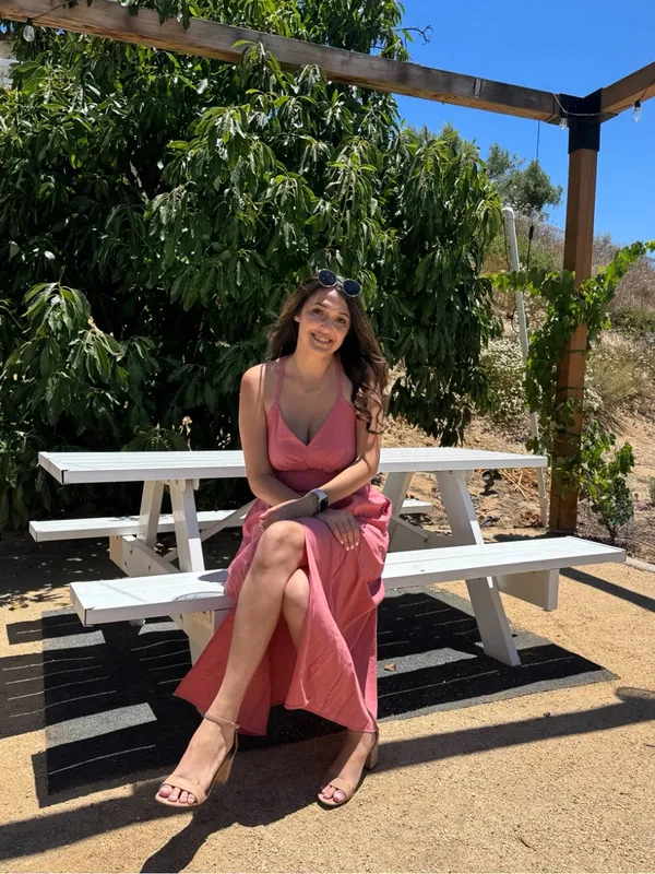 Pink Cutout Slit Midi Dress - Image 11