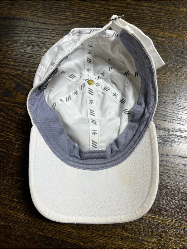 Adidas Solid White Classic Logo Casual Hat OSFW - Image 7