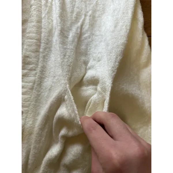 Barefoot‎ Dreams Cozychic Ultra Lite Cardigan Women Women Size XL Cream Stretch - Image 8