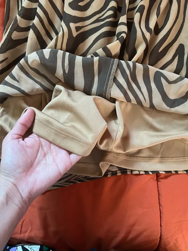 Wild Fable Brown Marble Print Y2K Dress - Image 6