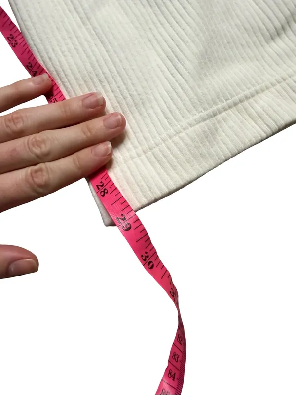 🤍 Varley Aberdeen Straight Leg Pant Cord Sweat Cream Medium 🤍 - Image 9