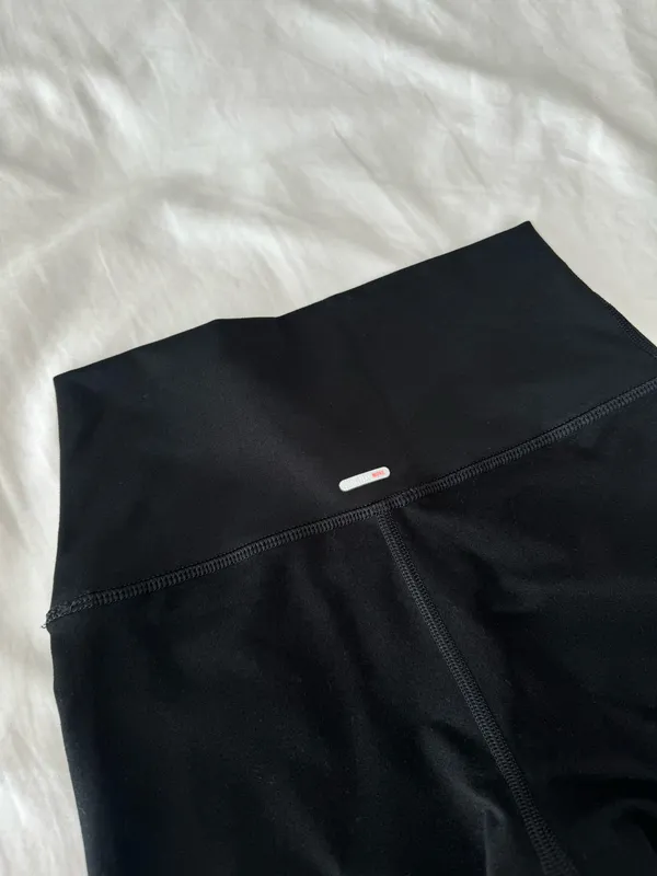 Solid Black Biker Shorts - Image 3