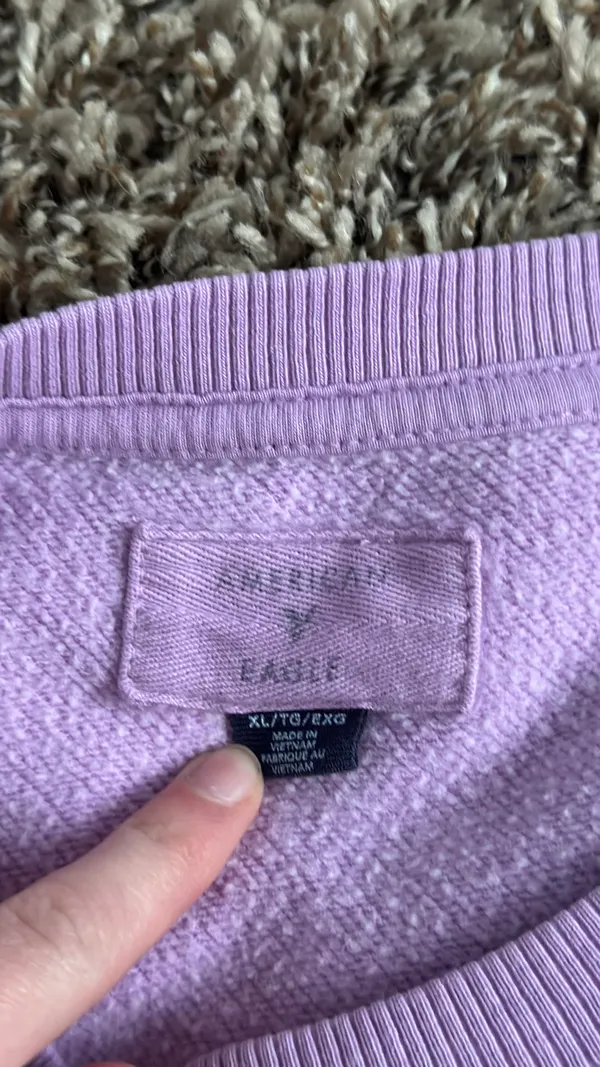 American Eagle Purple Crewneck XL - Image 3