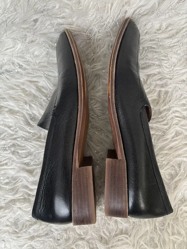 Madewell Frances Loafer Black Leather Slip On Shoes H2419 Womens 8 - Image 3