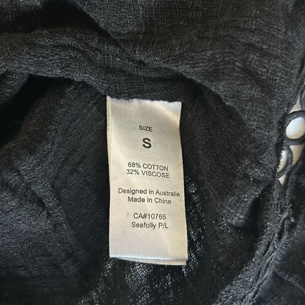 SeaFolly Black Swim Coverup or summer Dress, size small, NWOT - Image 8