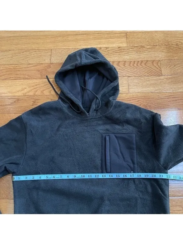 UGG Women's Myley Sherpa Hoodie color Gray Sz Large - Image 9